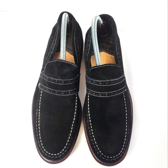 Robert Graham Dyson Penny Loafer Leather Black RGS5228 Mens Size 8.5 - Picture 5 of 9